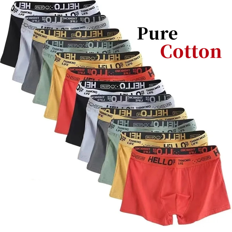 Boxer Brief Pack Cotton - 10 pièces/sous-vêtements pour hommes hommes pur
