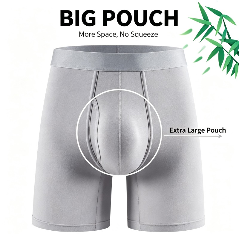 Bamboo Fiber Trunk - Caleçons Boxers Homme Grande Poche en