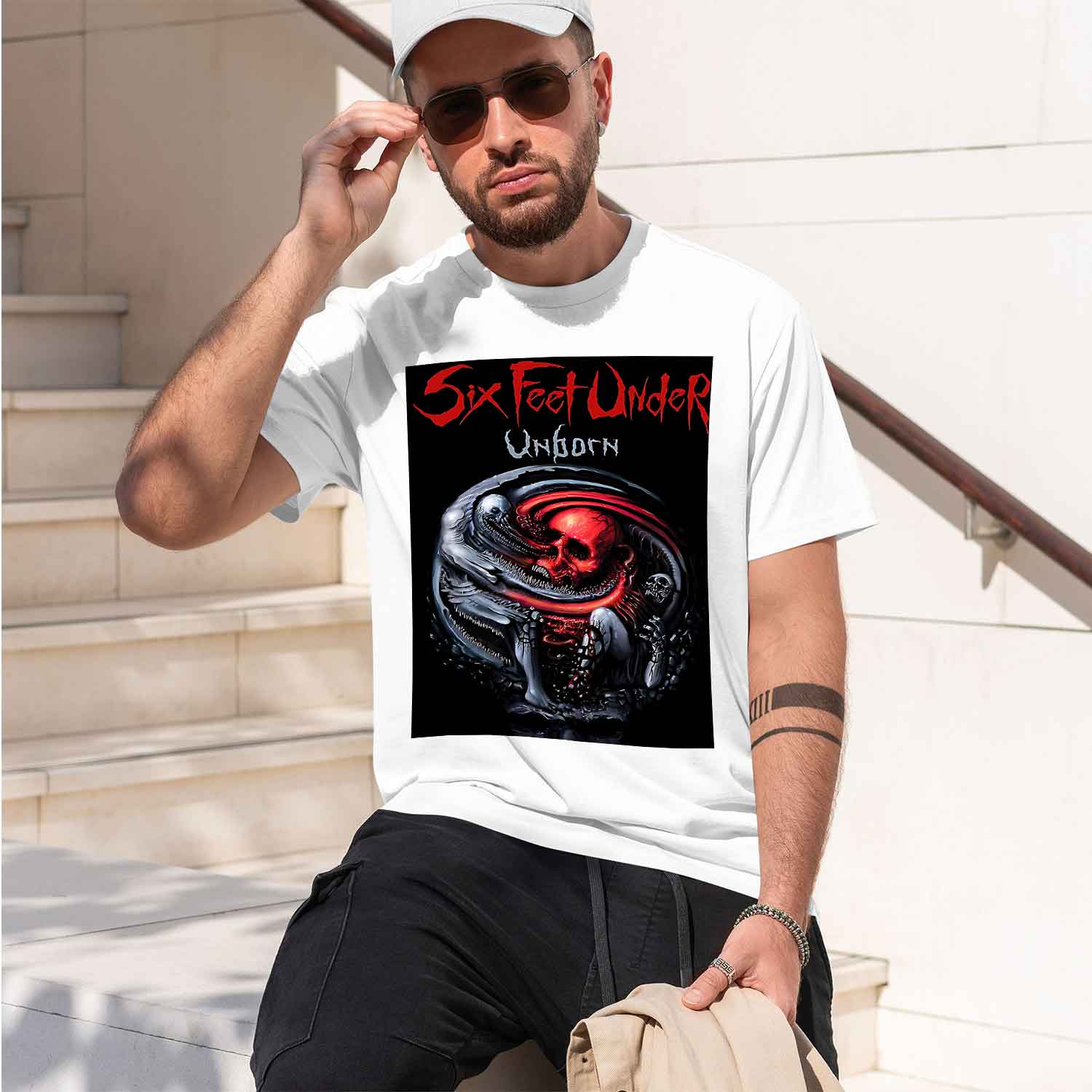 Six Feet Under – Unborn back 2 - Undershirt Crew Neck avis et prix